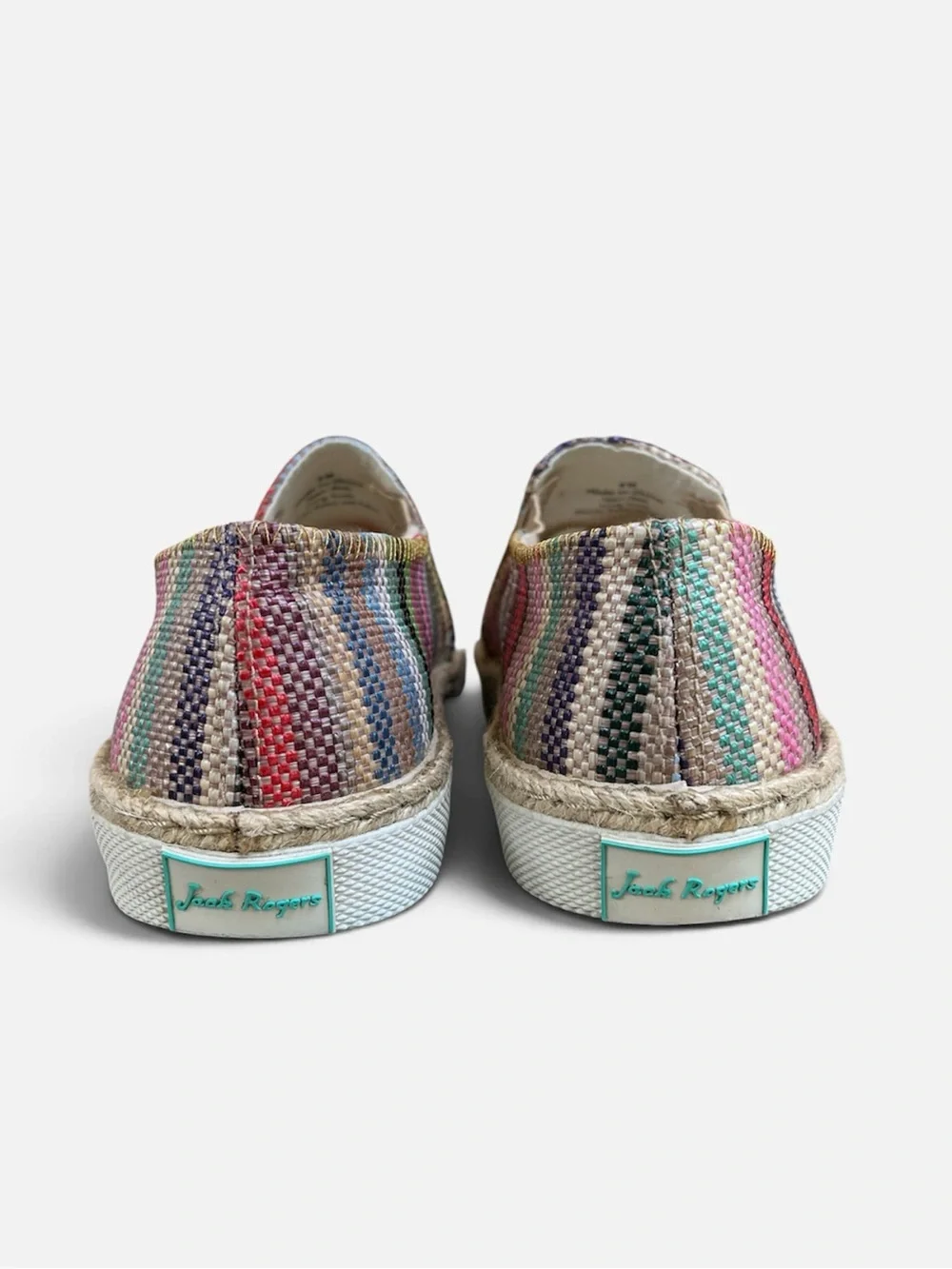 Jack Rogers Tucker Multi Striped Slip-on Sneaker Size 9